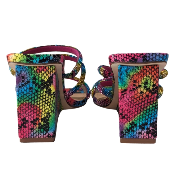 Ninety Union Rainbow Snake wedge sandals 9 - Picture 5 of 9
